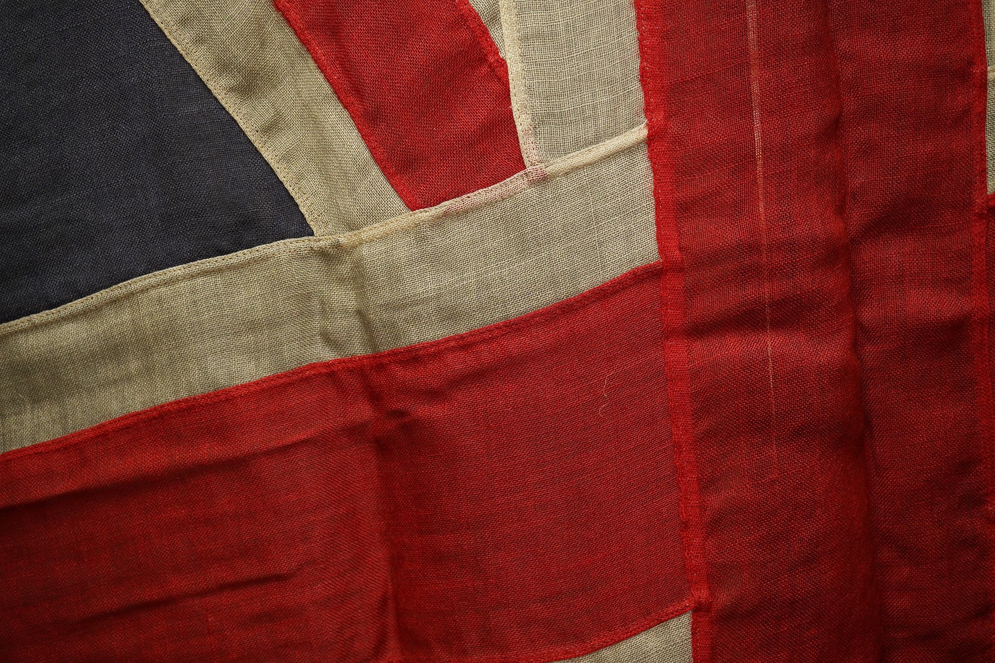 A group of mid 20th century British naval pennants and flags including River Police. Condition - varies